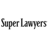 The image displays the "Super Lawyers" logo in black text on a light background.